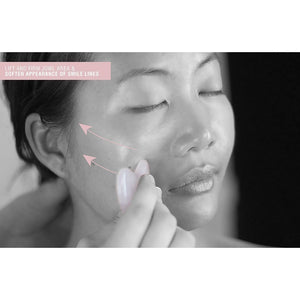 Crystal Contour Gua Sha • Rose Quartz Beauty Tool - Odacite Sweden